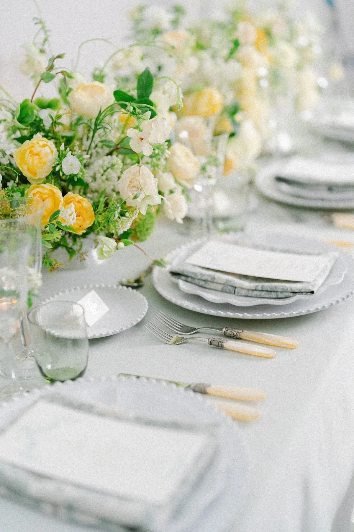 A Spring Wedding Lunch — wedding table and floral design, photograph 3